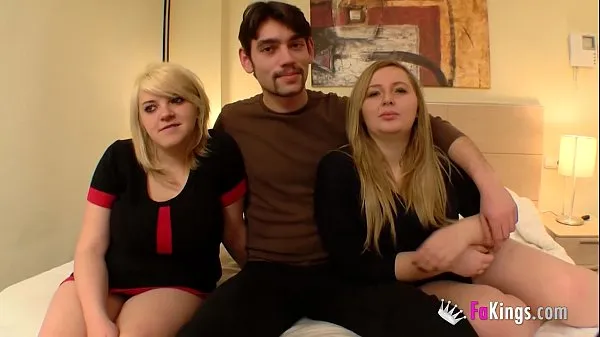 New Blonde cousins introducing the guy they started having sex with total Tube