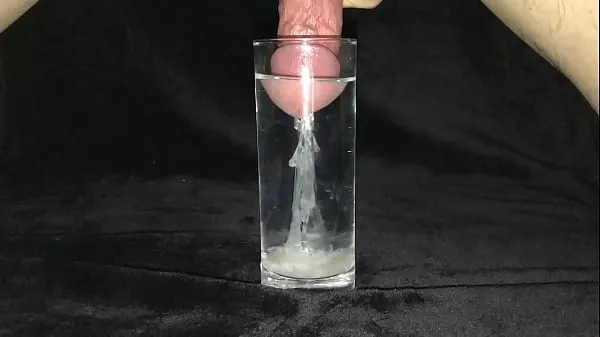 New Cumshot in a Glass of Water 2 total Tube