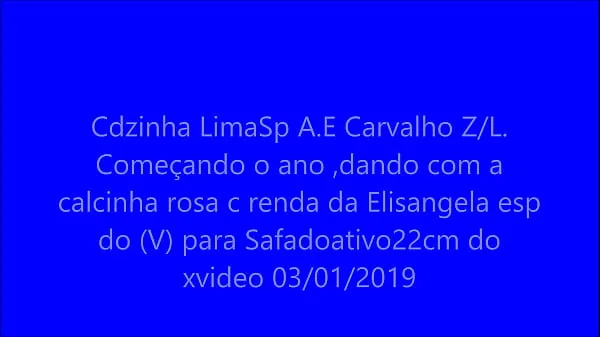 Neue Cdzinha LimaSp Anfang des Jahres mit rosa Höschen in Spitze von Elisangela esp des V für safadoativo22cm 03012019 geben Tube insgesamt