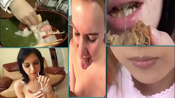 Új eating cum in food 2 teljes cső