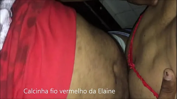 Cdzinha LimaSP Giving Elaine do Monte Santo's red thread panties 22022019 Jumlah Tube baharu