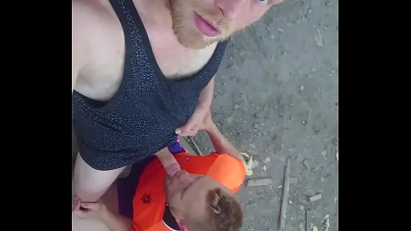 Nouveau Éjaculation faciale en plein air suceuse deepthroat tube total