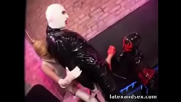 New Latex Angel and latex demon group fetish total Tube