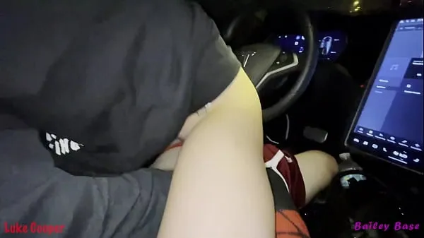 New Sexy Teen Girl Rides Big Dick While Tesla Self Drives Crazy Hot total Tube