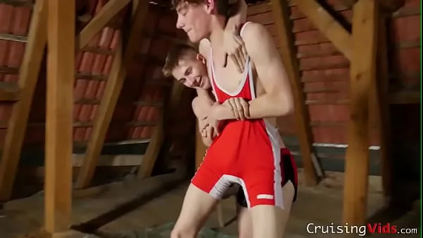 New Teen wrestler gets cum in mouth total Tube