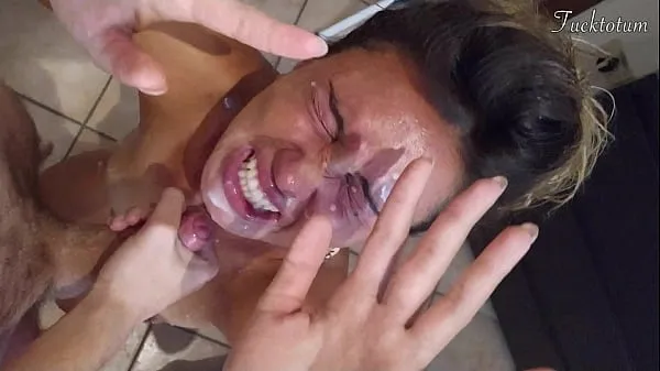 New Girl orgasms multiple times and in all positions. (at 7.4, 22.4, 37.2). BLOWJOB FEET UP with epic huge facial as a REWARD - FRENCH audio total Tube