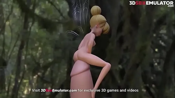 Nuevo Tinker Bell con una polla monstruosa | Animación hentai 3D tubo total