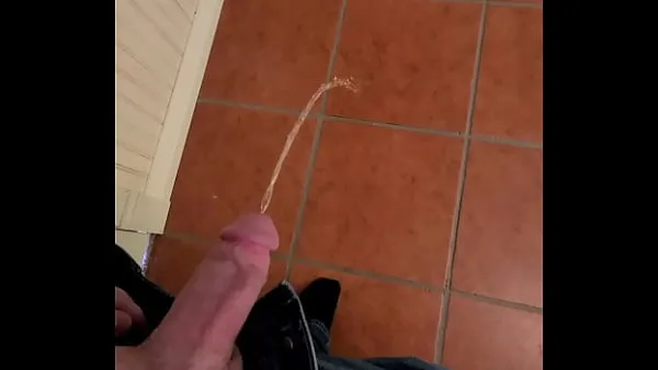 Yeni Inappropriately peeing all over the bathroom floor making a mess and pool of urine toplam Tüp