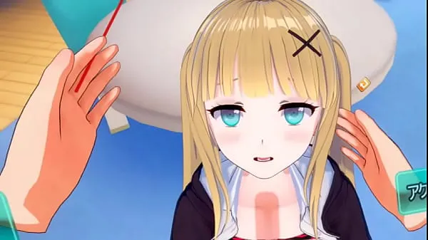 Új Eroge Koikatsu! VR version] Cute and gentle blonde big breasts gal JK Eleanor (Orichara) is rubbed with her boobs 3DCG anime video teljes cső