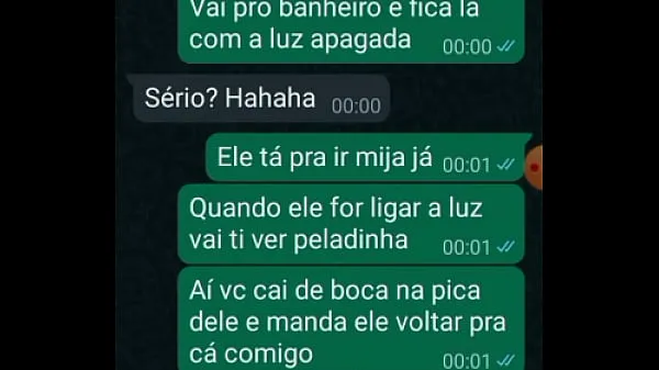 Ống tổng Meu corno mandou eu ir pro banheiro chupar o amigo dele, safado gozou super rapido mới