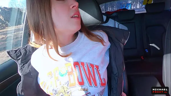 New Real Russian Teenager Hitchhiker Girl Agreed to Make DeepThroat Blowjob Stranger for Cash and Swallowed Cum - MihaNika69 and Michael Frost total Tube