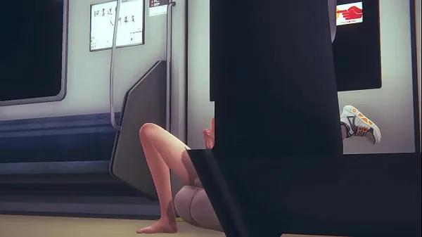New Yaoi Femboy - Sex with a Futanari in subway pt.2 total Tube