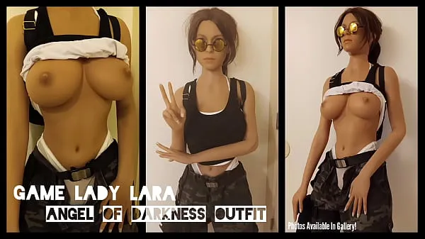 새로운 Lady Lara Angel Of Darkness Outfit // NSFW Doll Presentation // Tomb Raider XXX 총 튜브