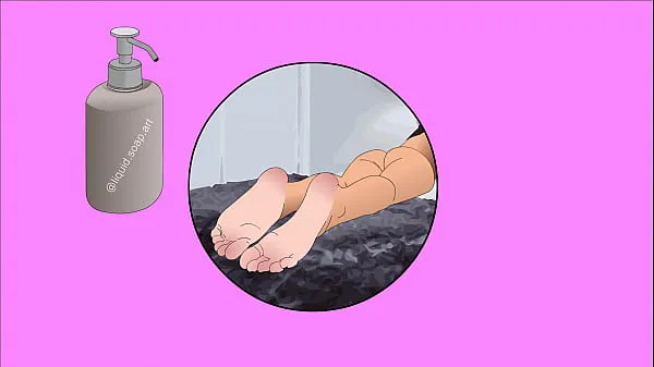 Nouveau Soles/feet animation cum tube total