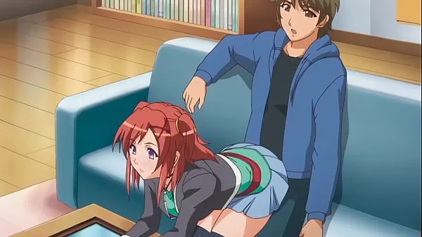 Nowa step Brother gets a boner when step Sister sits on him - Hentai [Subtitled całkowita rura