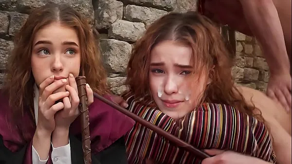 New ERECTO ! - Hermione´s First Time Struggles With A Spell - NoLube total Tube