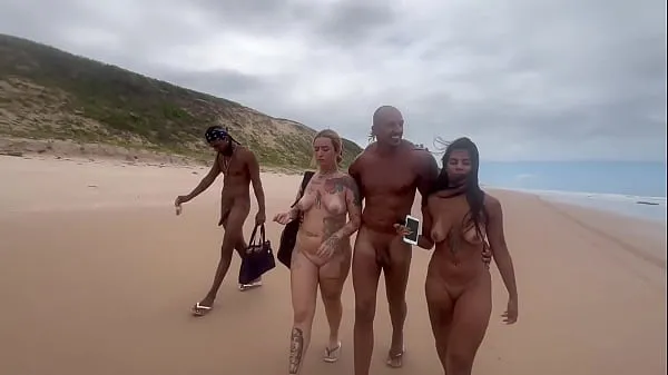 Ny I had an orgy on the nudist beach with my hot friends and I even recorded it total rør